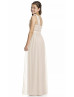 One Shoulder Oat Pleated Chiffon Stunning Junior Bridesmaid Dress